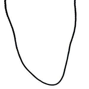 Boho Black Braided Cord Necklace Minimalistic Beach Core Surfer Jewelry Men